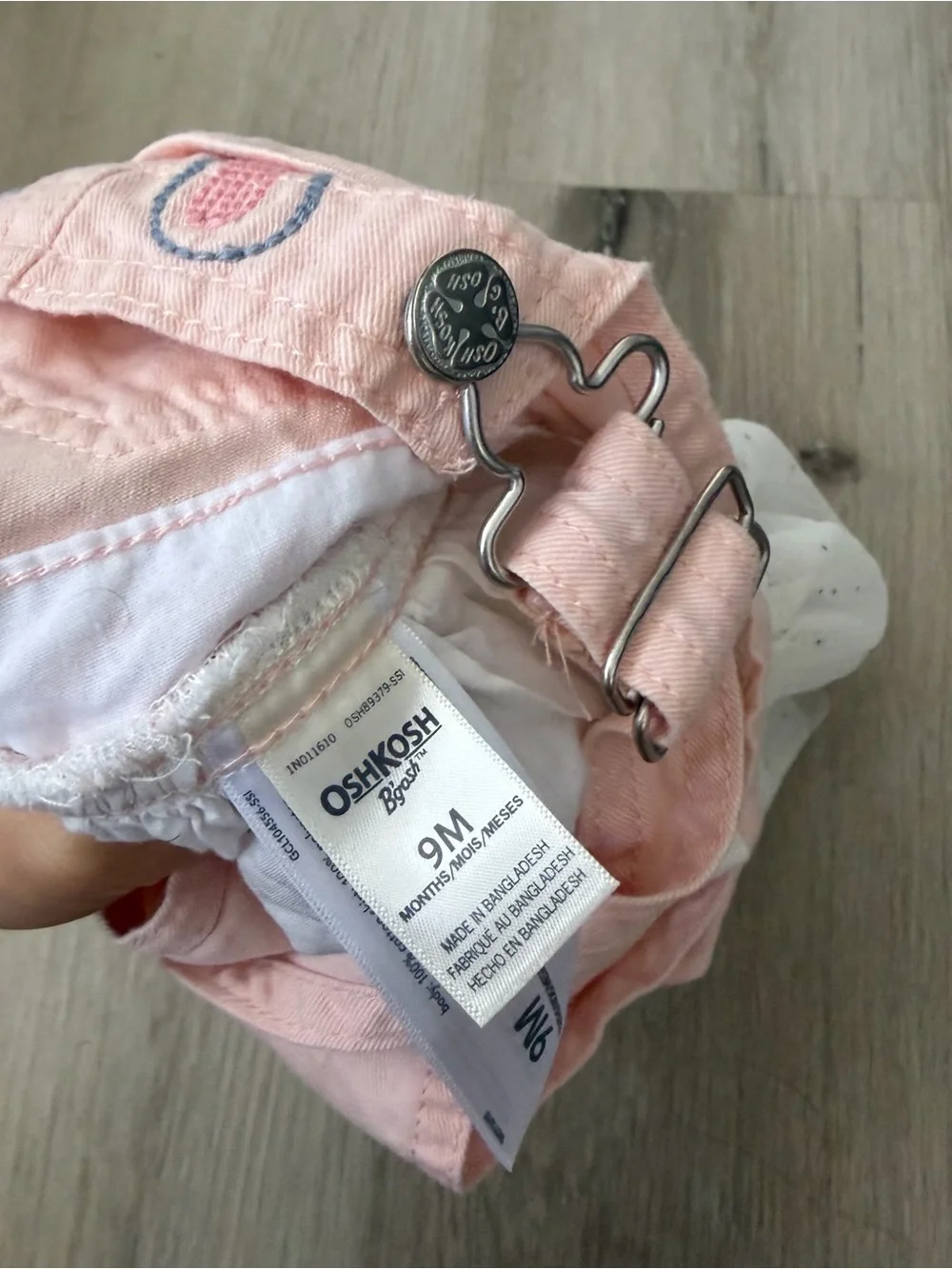 OshKosh B'gosh Pink Bunny Tulle Overall dress